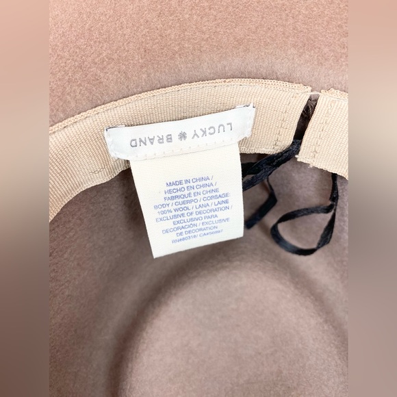 Lucky Brand 100% Genuine Wool Felt Bow Hat Fedora - Picture 14 of 16